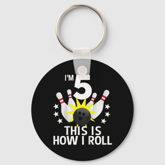 子供5歳のボーリング誕生日パーティー方法転が キーホルダー (正面)