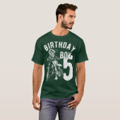 子供5歳の子供誕生日男の子ダートバイク Tシャツ (正面フル)