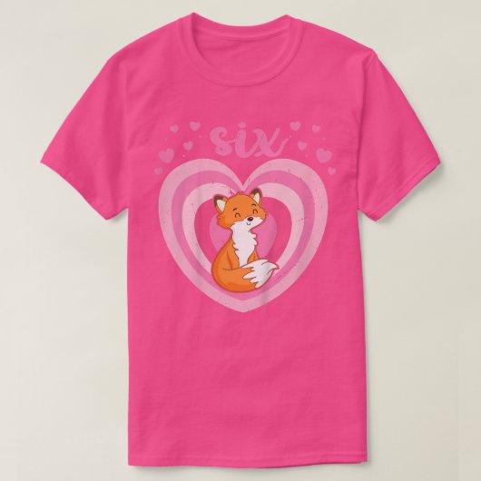 子供6歳かわいい誕生日女の子6th Bday521 Tシャツ (デザイン正面)