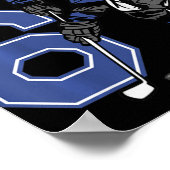 子供6歳アイスホッケーをテーマにした誕生日パーティー6 ポスター (角)