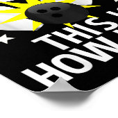 子供9歳のボーリング誕生日パーティーシャツ方法 ポスター (角)