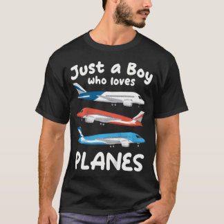 子供 ただの飛行機好きな少年 子供 エア Tシャツ