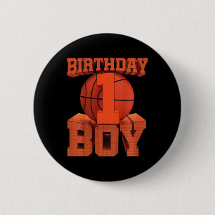 子供 キッズ バスケットボール 誕生日 1歳 1歳の誕生日 缶バッジ