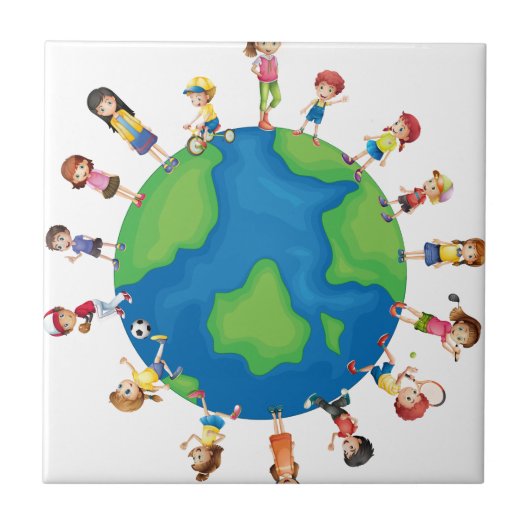 子供 タイル (正面)