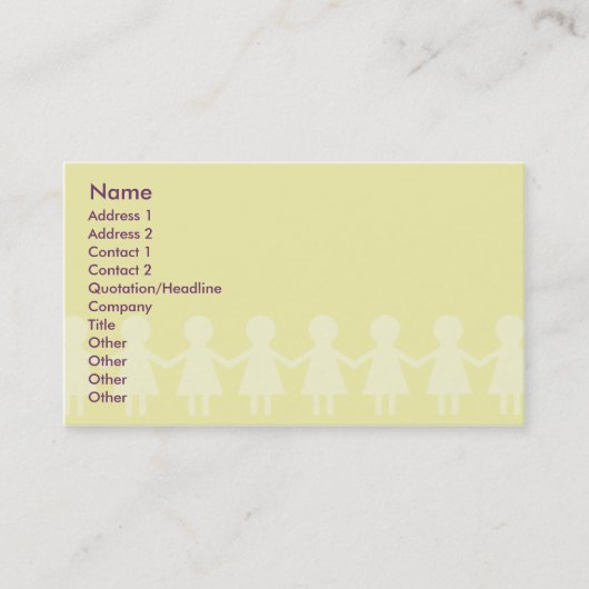 子供-ビジネス 名刺 (正面)