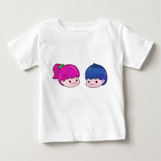 子供、保育園、幼児 ベビーTシャツ (正面)