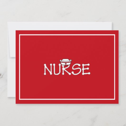 子供/大人のナース招待状 招待状 (裏面)