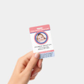 子供 男の子 女の子 キッズ フォト ID 証明カード バッジ (Handheld)