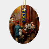 子供- 1910年に会う朝 セラミックオーナメント (右)