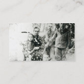 子供(b/wの写真としてFrancois Mauriac (1885-1970年) 名刺 (裏面)