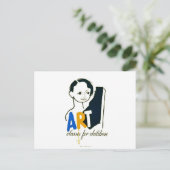 子供- WPAポスター-のための美術教室 ポストカード (スタンド正面)