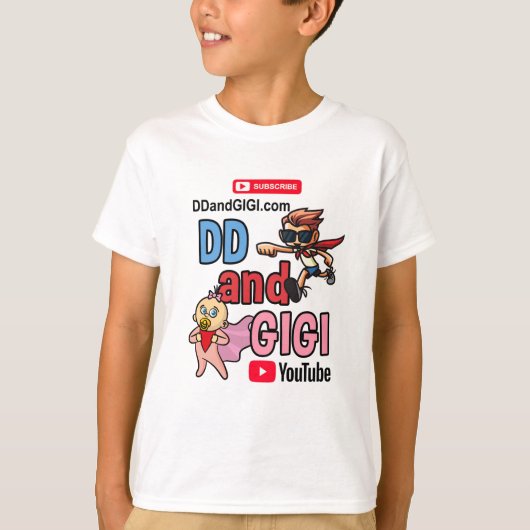 子供DDおよびGIGIのTシャツ Tシャツ (正面)