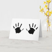 子供Handprints カード (黄色い花)