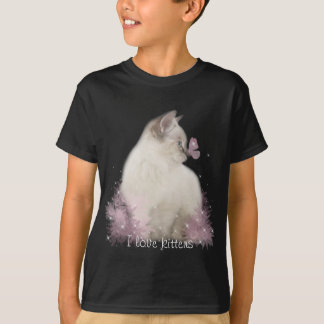 子供I愛子ネコのTシャツ Tシャツ