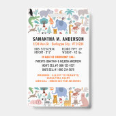 子供ID緊急かわいいおもしろい動物の子供の写真 バッジ (Back)