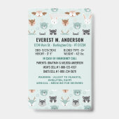 子供ID緊急識別かわいい子供の写真 バッジ (裏面)