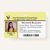 子供ID識別カード学生学校 バッジ (正面)