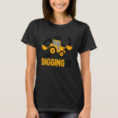 子供I'm 1 And Diging It建築掘削機1 Tシャツ (正面)