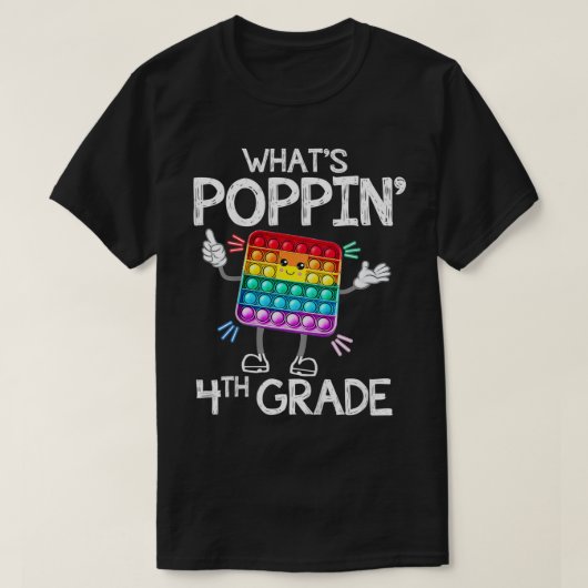 子供Poppinの4年生トレンディー感覚Fi Tシャツ (デザイン正面)