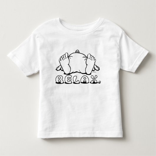 子供Tをリラックスして下さい トドラーTシャツ (正面)