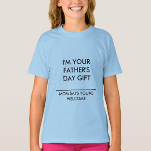 子供ZAZZ_ITによるTシャツの父親のデイメッセージ Tシャツ