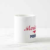 子午線のミシシッピー都市クラシック コーヒーマグカップ (中央)