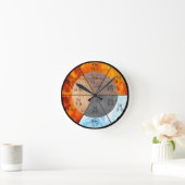 子午線臓器要素のクロックのカスタマイズ可能 ラウンド壁時計 (ホーム)