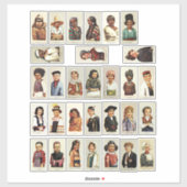 子国際的ども世界旅行コラージシート シール (シート)