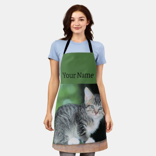 子天 エプロン (着用した状態)