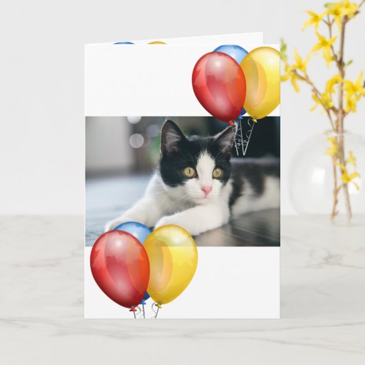 子天 カード (黄色い花)