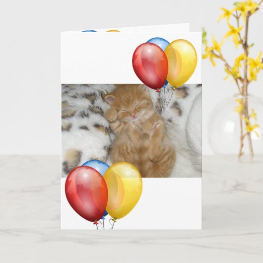 子天 カード (黄色い花)