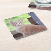 子天 スクエアペーパーコースター (アングル)