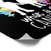 子女自閉症特別教育先生 ポスター (角)