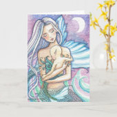 子守歌とベビーグリーティングカード カード (黄色い花)