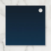 子守歌テーマネイビー金ゴールドベビーシャワー フェイバータグ (裏面)