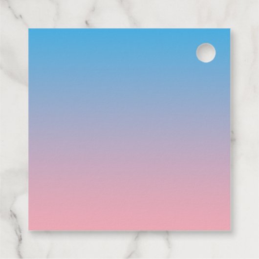 子守歌テーマバニーピンクとブルージェンダーリビール フェイバータグ (裏面)