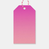 子守歌バニームーンスターズ赤ちゃんシャワーピンク ギフトタグ (裏面)