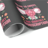 子宮おもしろい摘出手術子宮摘出 ラッピングペーパー (ロールコーナー)