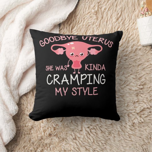 子宮おもしろい摘出術 クッション (ブランケット)