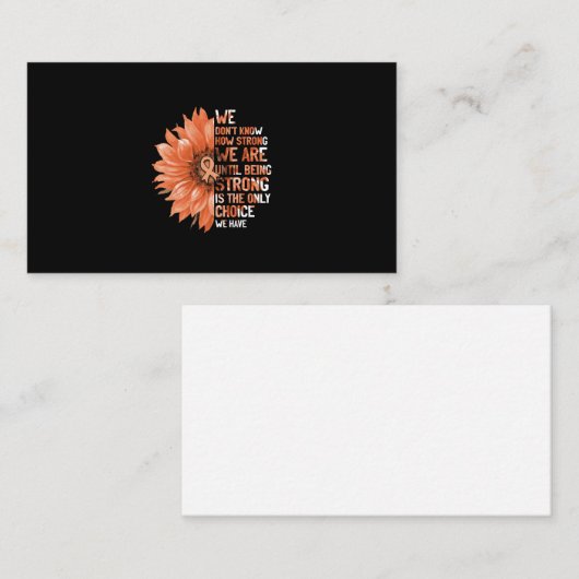 子宮がんの認識度 名刺 (正面/裏面)