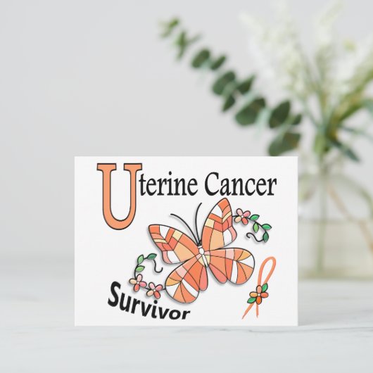 子宮がんを克服した人 ポストカード (スタンド正面)