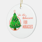 子宮がんクリスマスの奇跡 セラミックオーナメント (左)