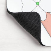 子宮がん生存花帯 マウスパッド (コーナー)