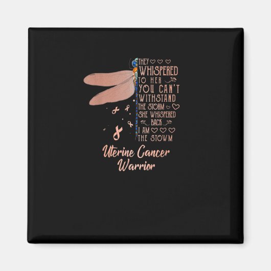 子宮がん認識度トンボ マグネット (正面)