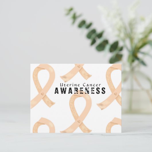 子宮がん認識度 ポストカード (スタンド正面)