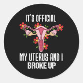 子宮が正式でヒステリーを壊した ラウンドシール (正面)