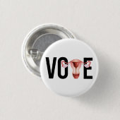 子宮で投票 缶バッジ (正面&裏面)