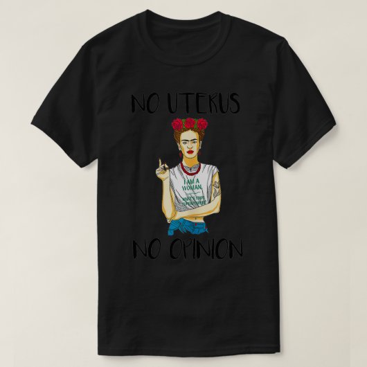 子宮なし子宮説なし Tシャツ (デザイン正面)