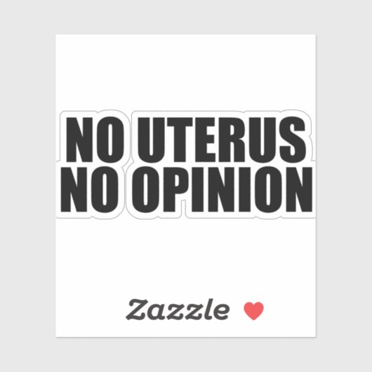 子宮に関する意見なし シール (シート)