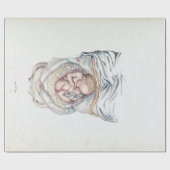 子宮の人間の乳児のヴィンテージの解剖学 ラッピングペーパー (フラット)